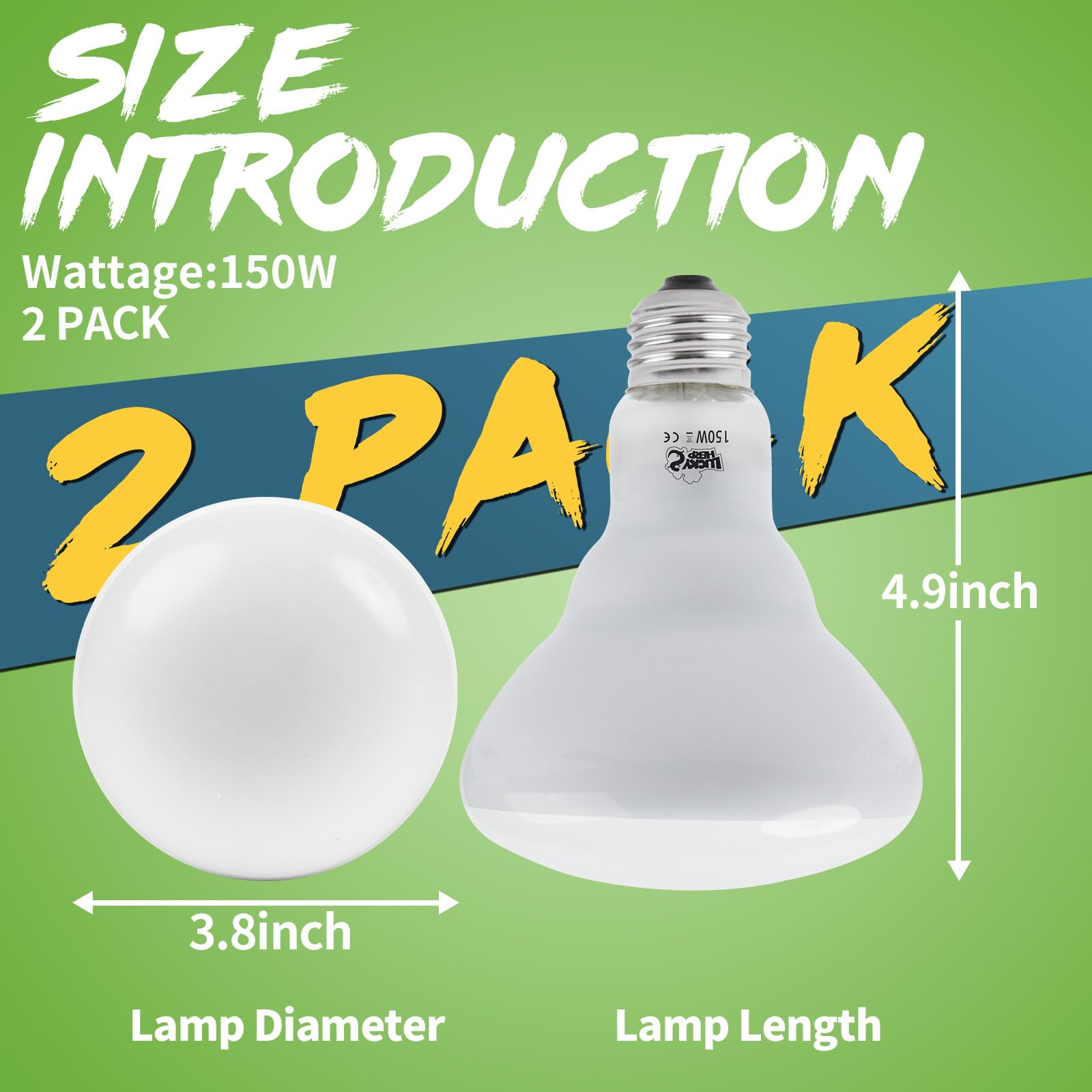 LUCKY HERP E26-base compatibility with standard fixtures in 120 V.