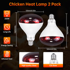 LUCKY HERP red infrared lamp supports pets' rest and calm nights.