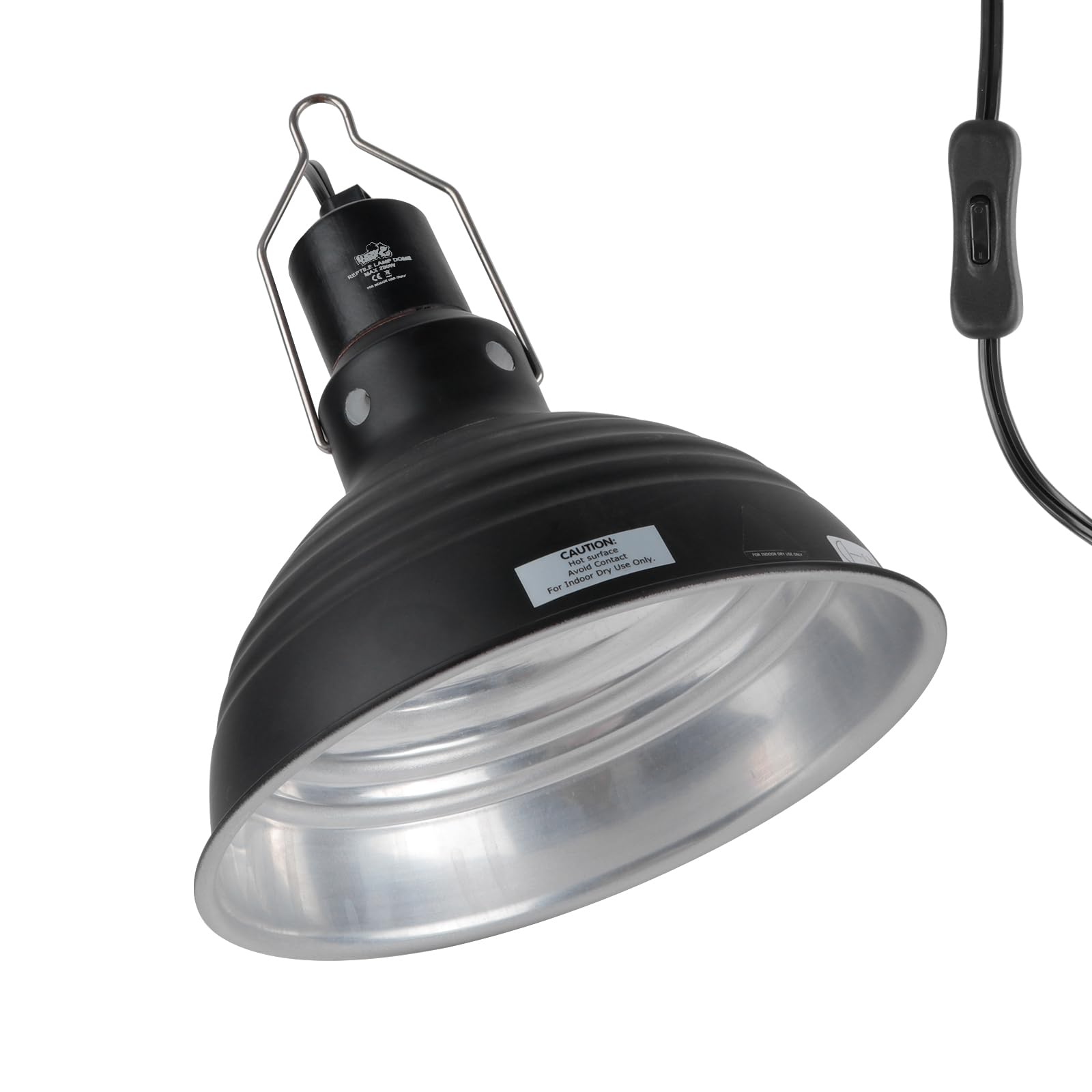 LUCKY HERP reptile light fixture dome for enhanced basking warmth and even coverage.