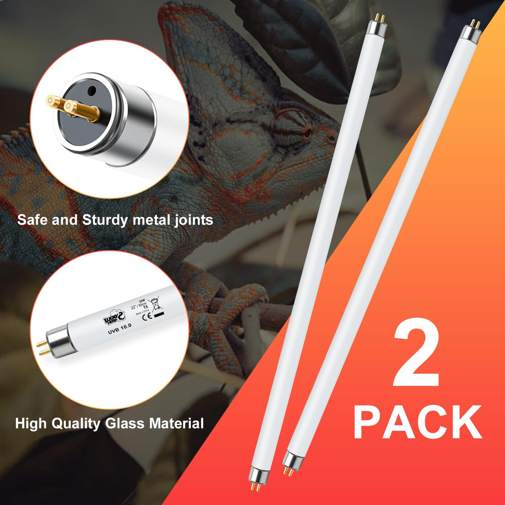 LUCKY HERP 2-pack setup adapts to different terrarium sizes