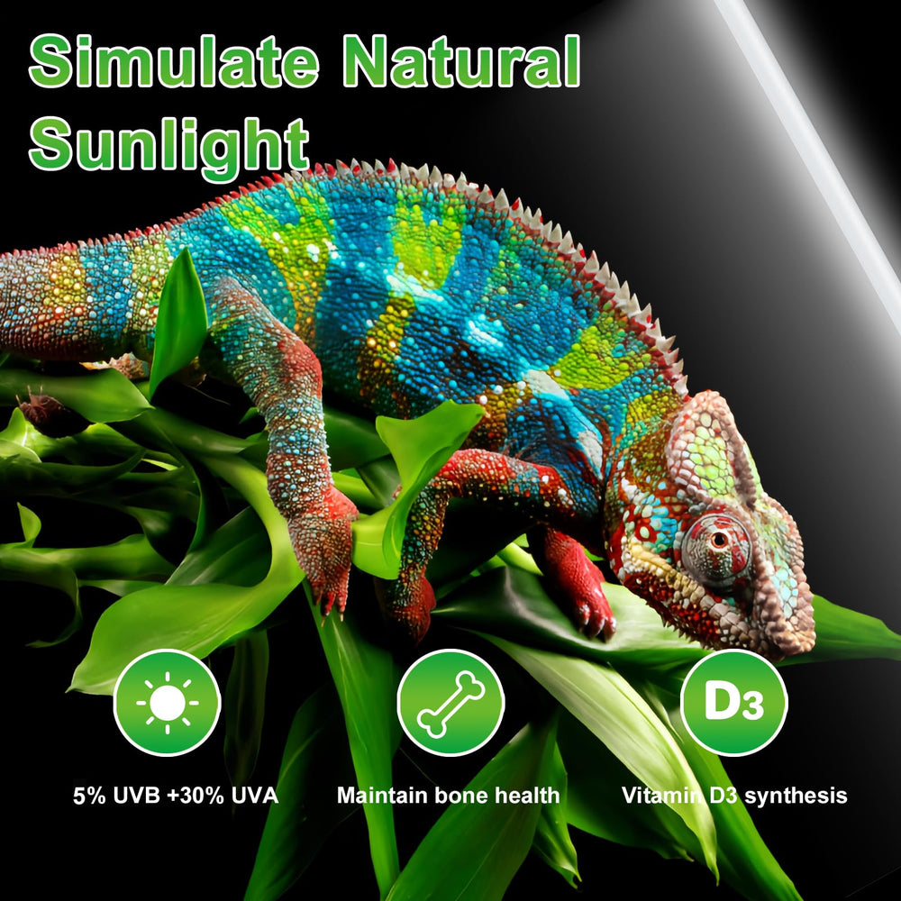 LUCKY HERP T8 15W UVB bulb dual-pack enables broader coverage for larger enclosures.