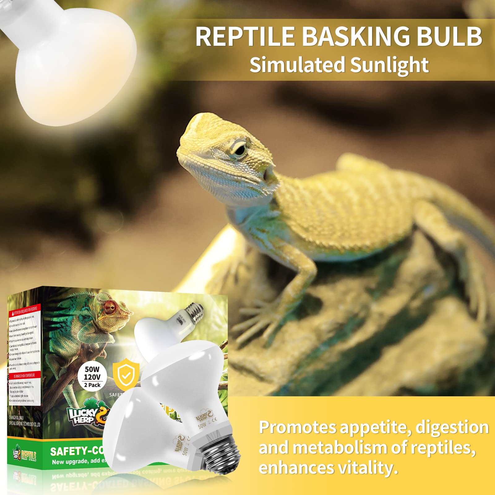 LUCKY HERP turtle basking spot light for thermoregulation