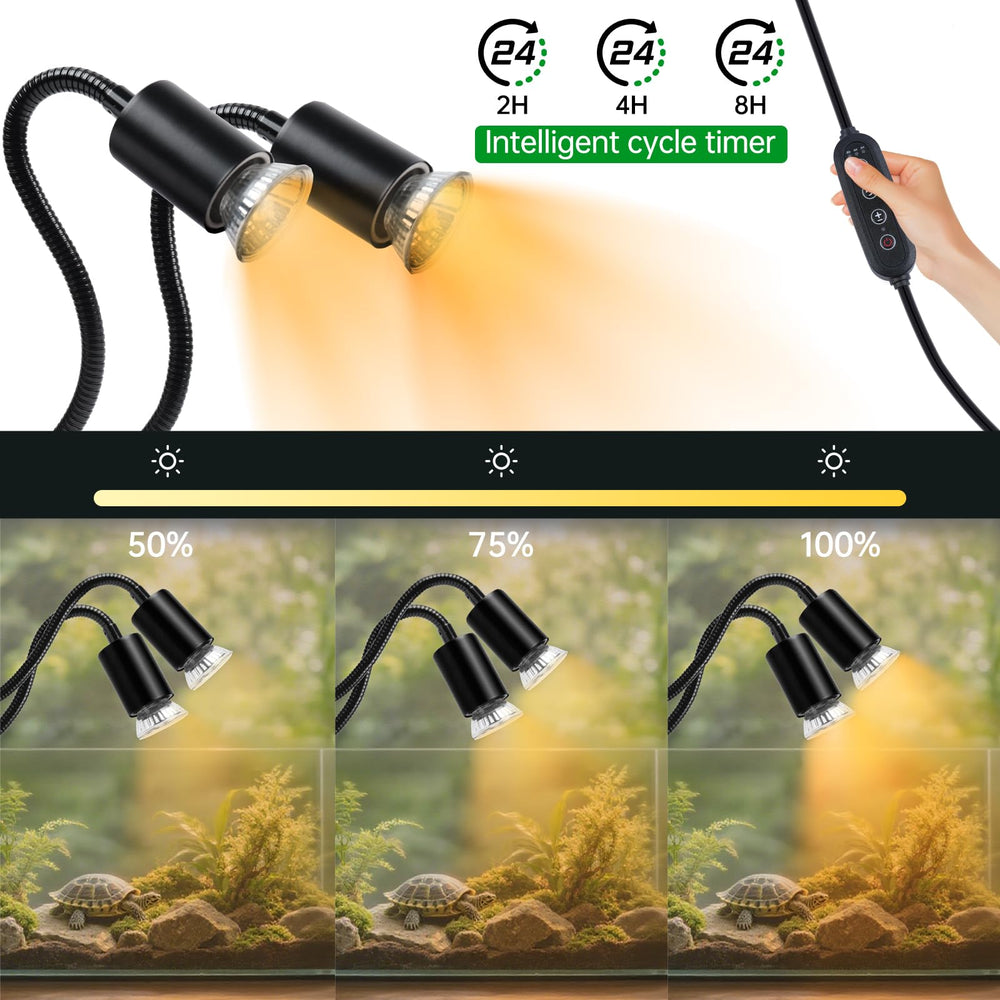 LUCKY HERP UVB UVA bulbs support natural activity and calcium uptake