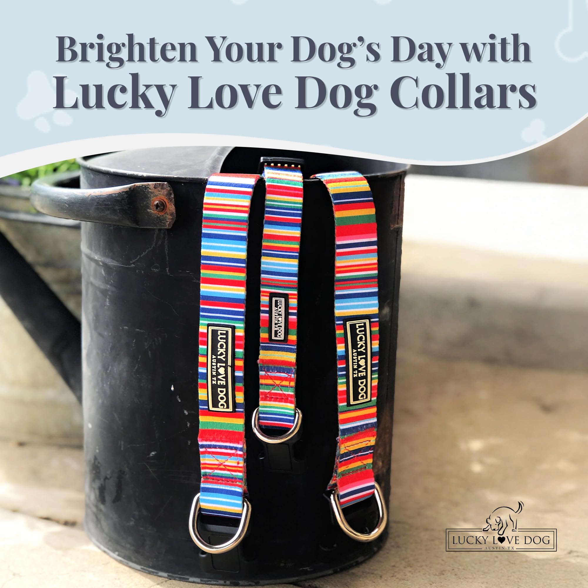 Lucky Love Dog leash and collar easy to wash by hand.