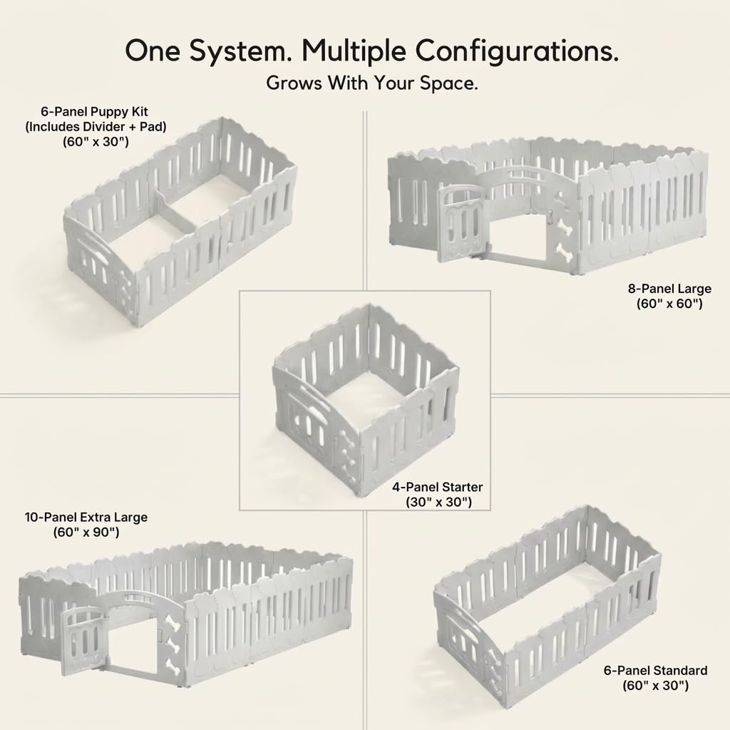 LUCKY MUFFIN expandable design ready to add panels for more space.