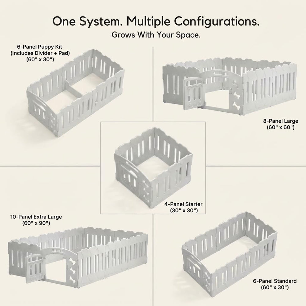 LUCKY MUFFIN expandable design ready to add panels for more space.