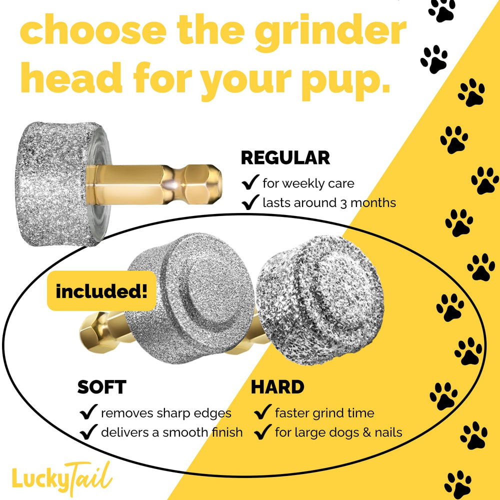 LUCKY TAIL soft head for gentle shaping and finishing nails
