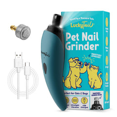 LUCKY TAIL pet nail grinder with quiet design for calm grooming