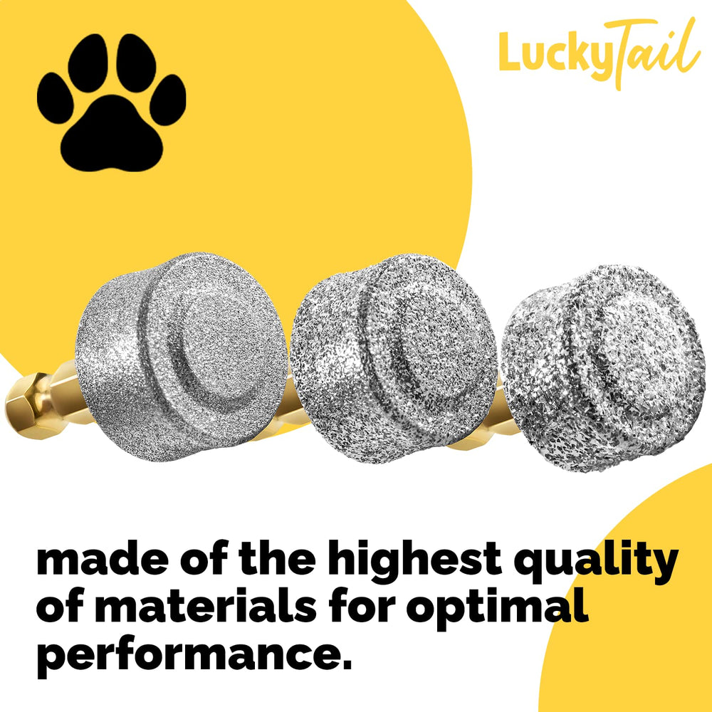 LUCKY TAIL replacement head for large dogs handles thick nails.