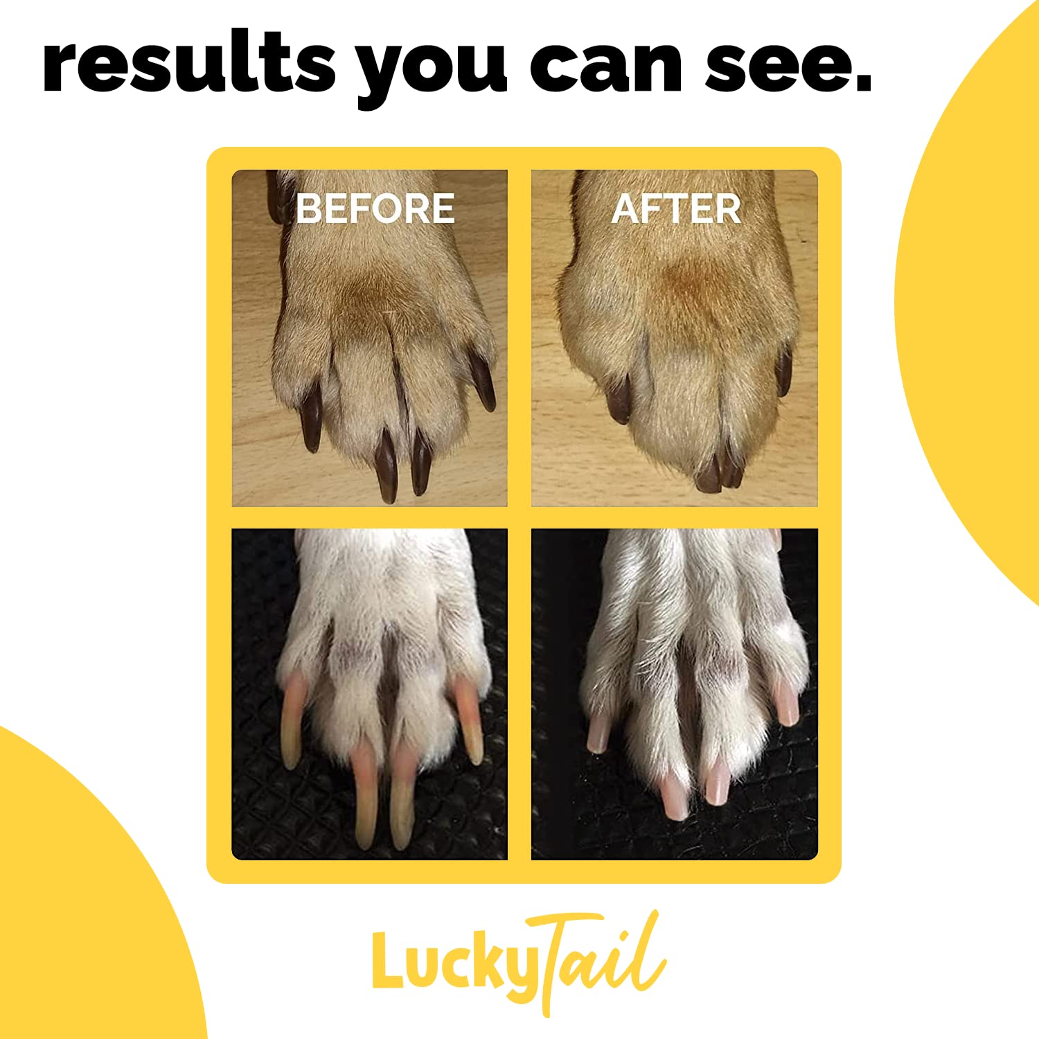 LUCKY TAIL washable heads for easy cleaning and hygiene