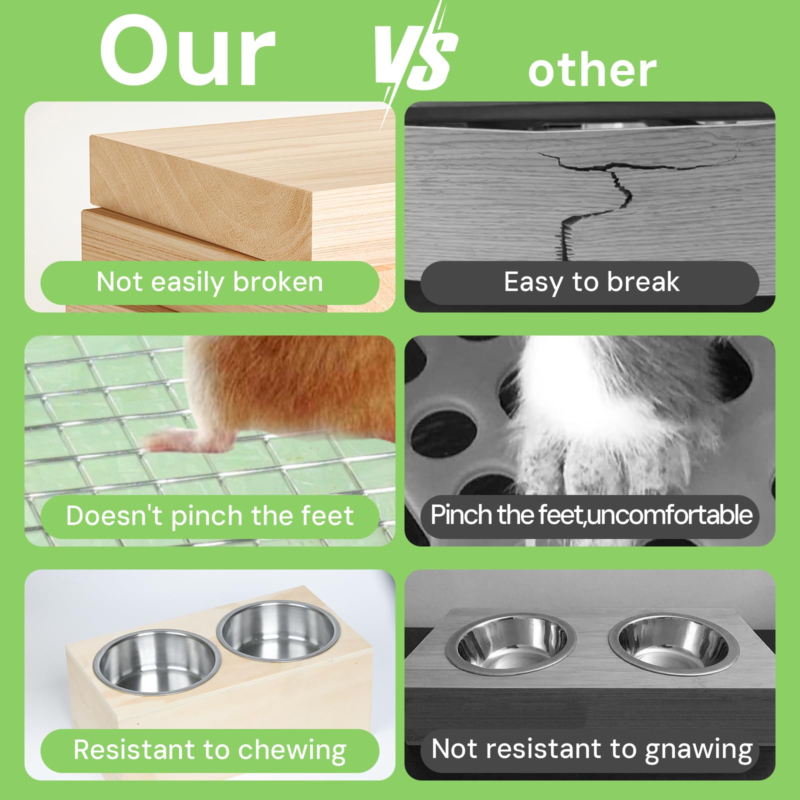 LUCKYBOPAN durable chew-proof construction withstands curious pets