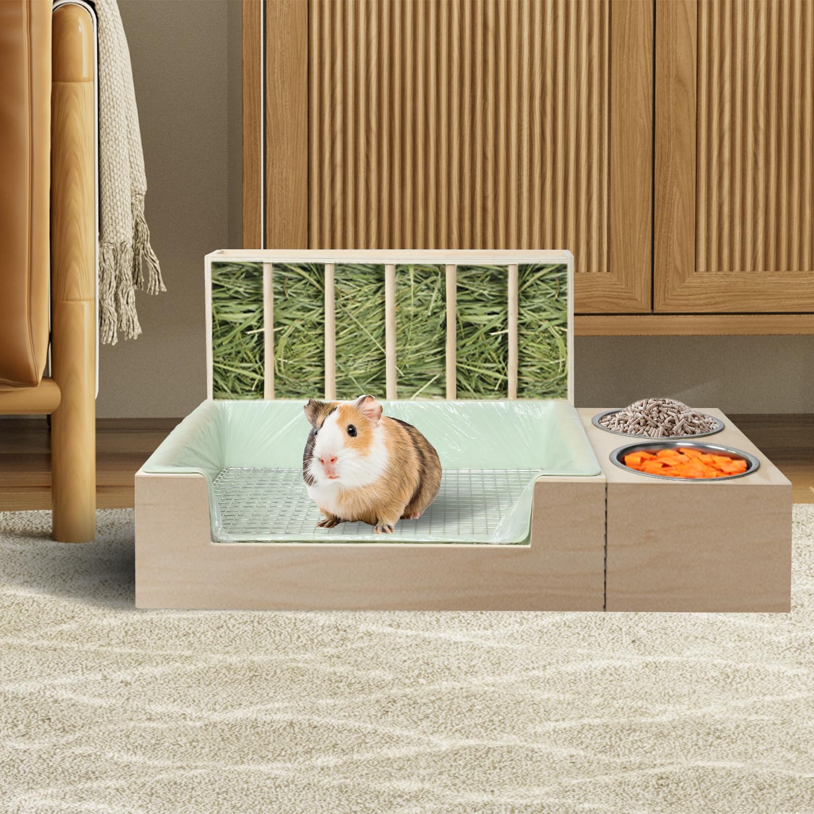 LUCKYBOPAN spacious design supports natural movement for small pets