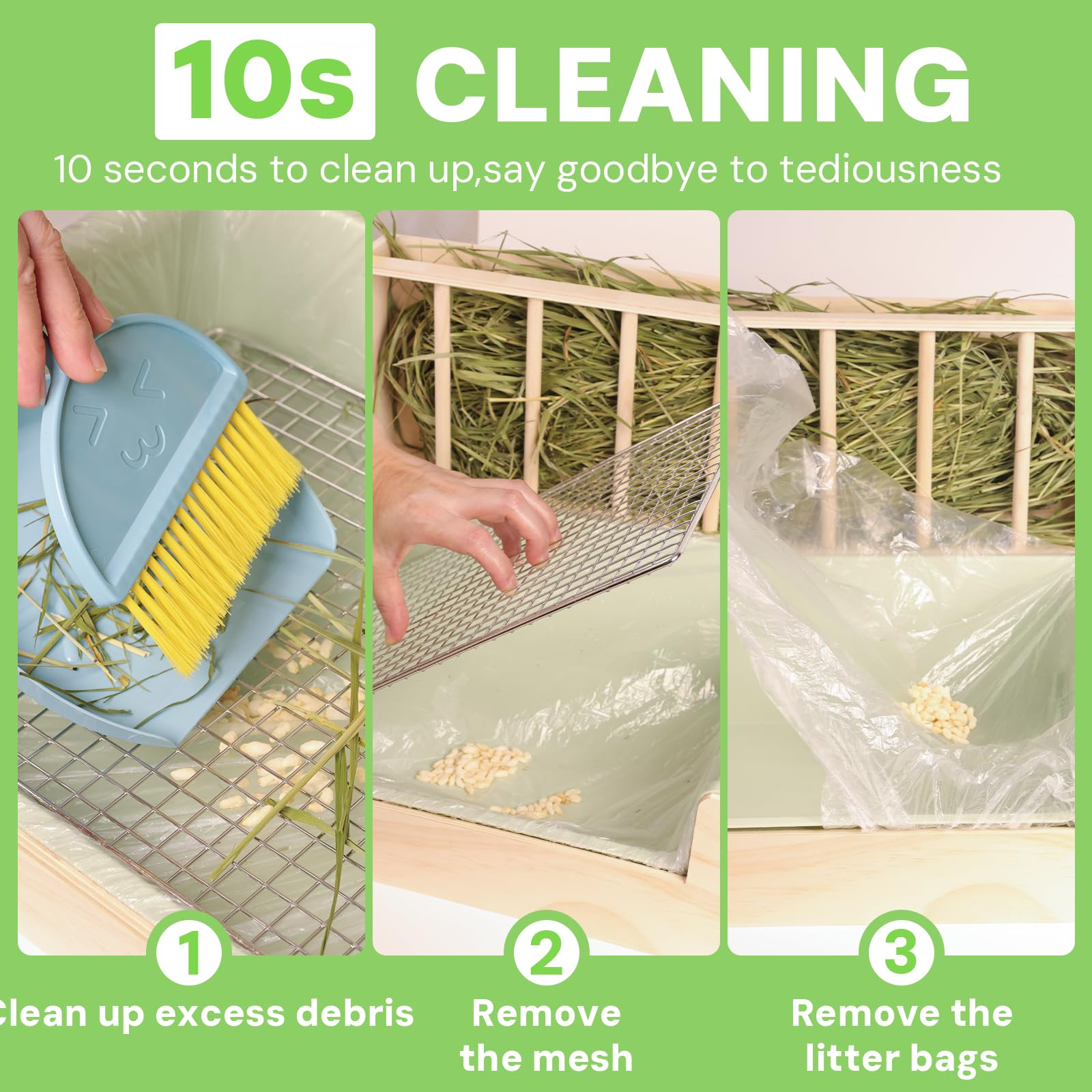LUCKYBOPAN waste collection tray enables quick cleanups after playtime