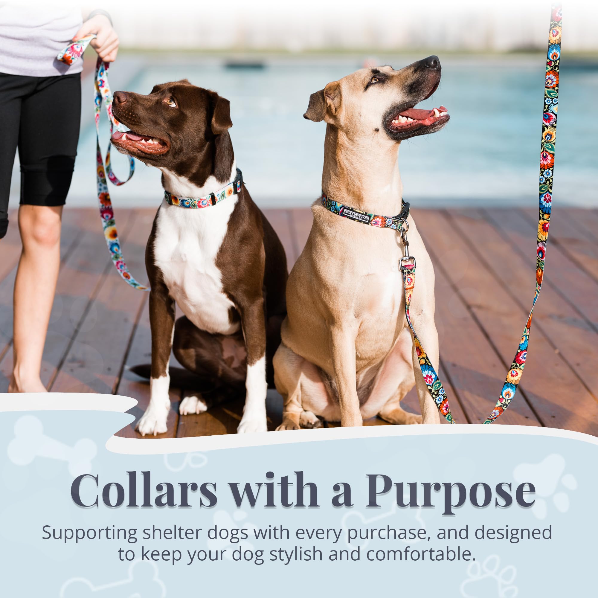 Lucky Love Dog measure neck guide helps you pick the right size