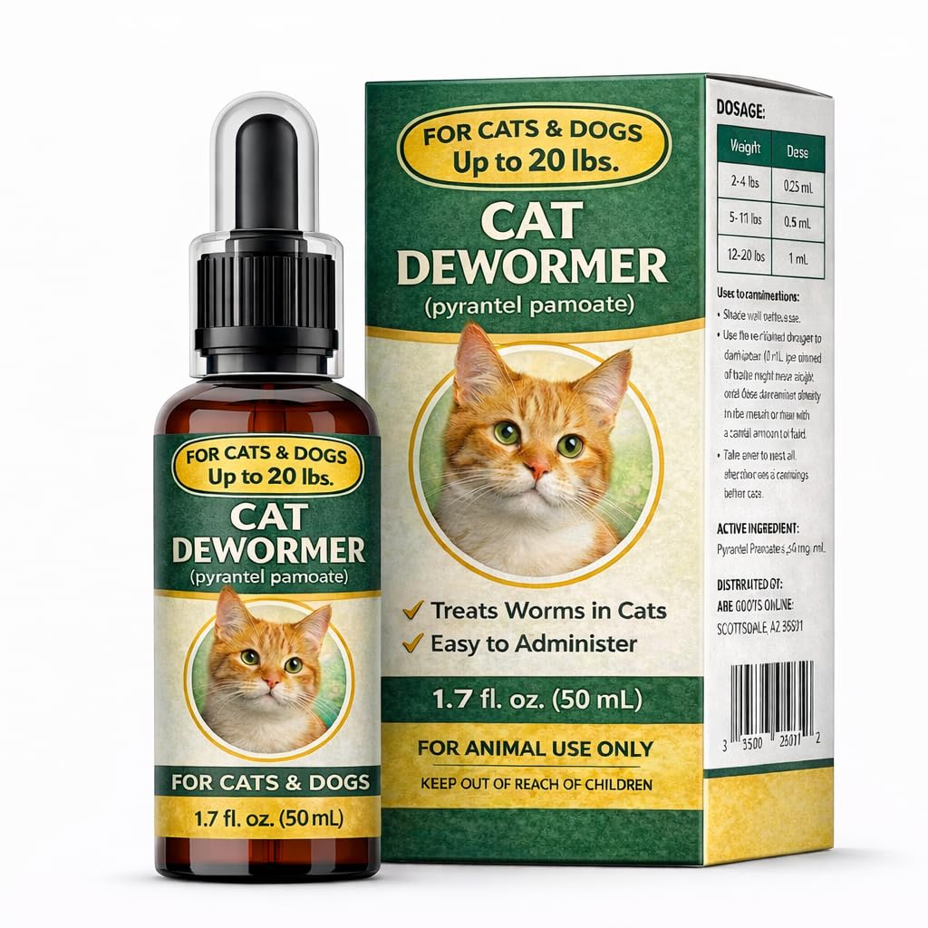 Luckyond liquid dewormer dropper eases at-home dosing for pets