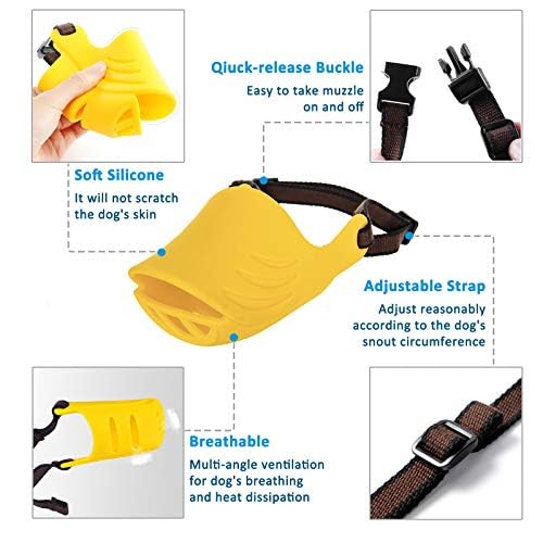 LUCKYPAW dog muzzle adjustable strap for secure fit