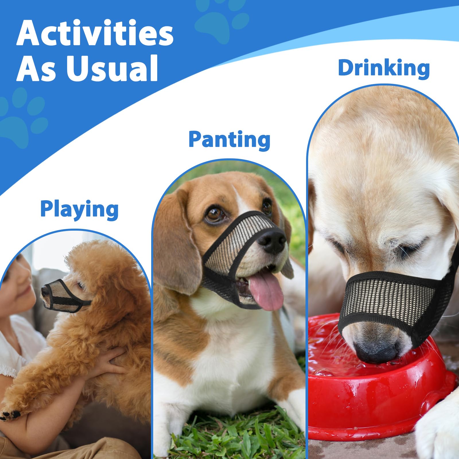 LUCKYPAW versatile muzzle for various breeds and activities