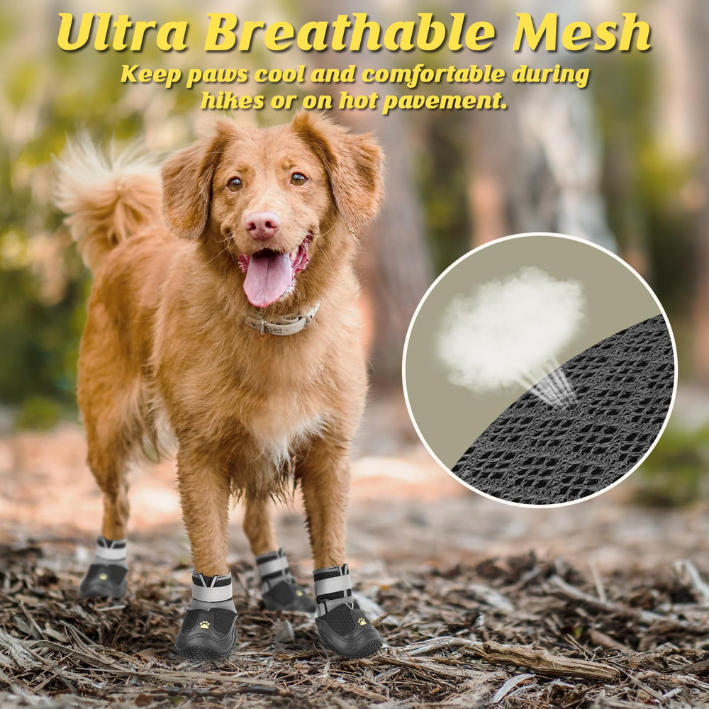 LUCKYPAW water-resistant toe guards offer light splash protection.