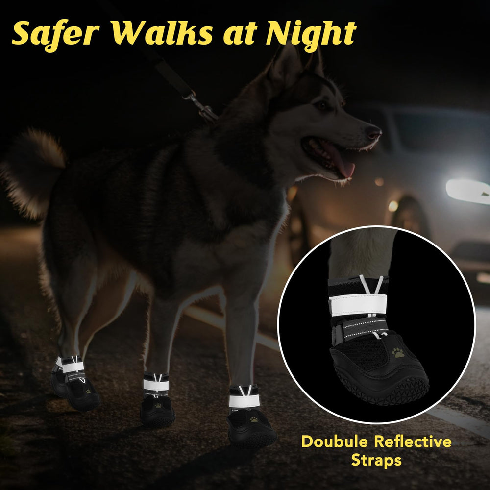 LUCKYPAW winter dog boots help your pup tackle snow.