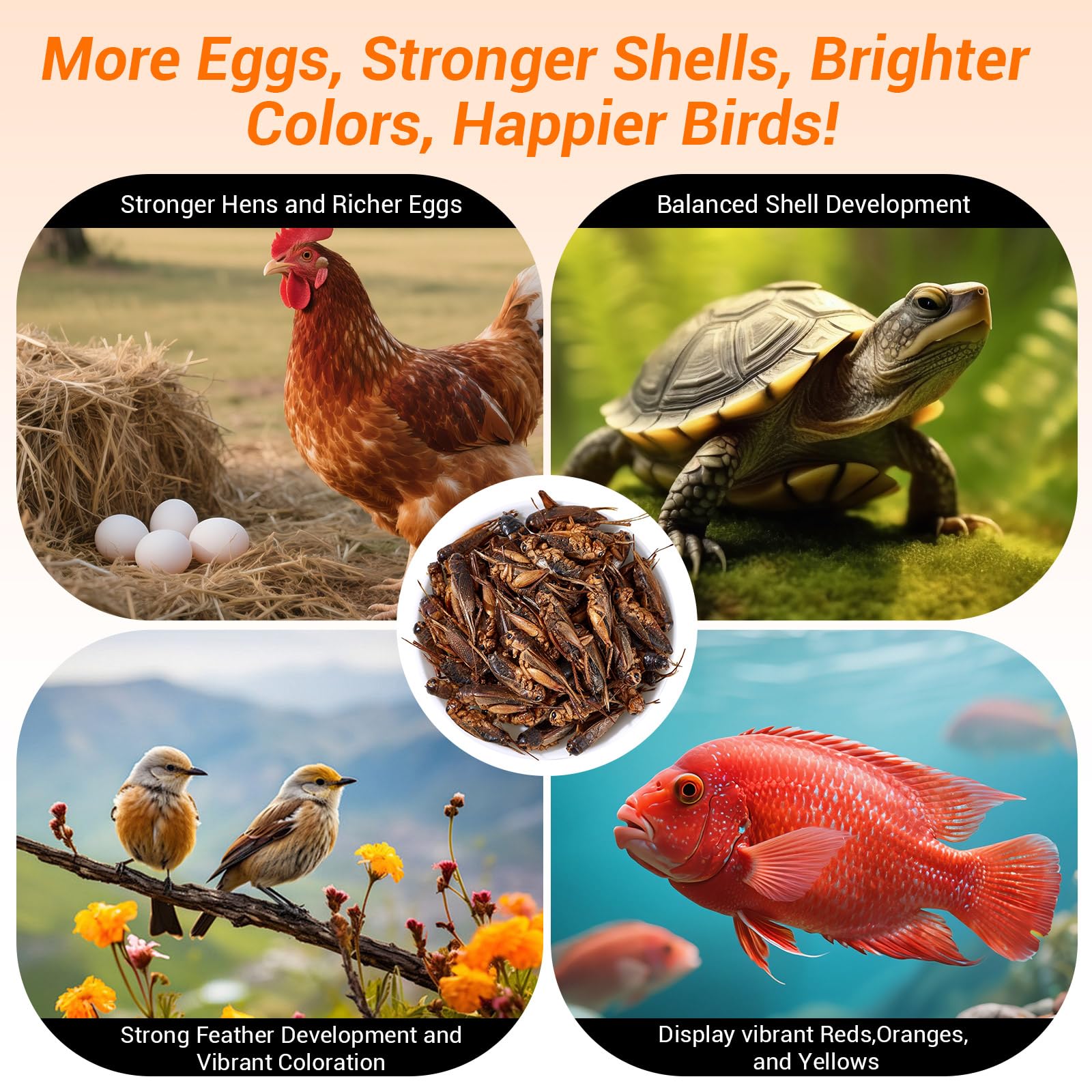 LuckyQworms dried crickets serve as convenient snack for pets