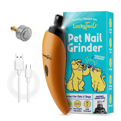 Lucky Tail pet nail grinder with quiet operation for calm nail trims
