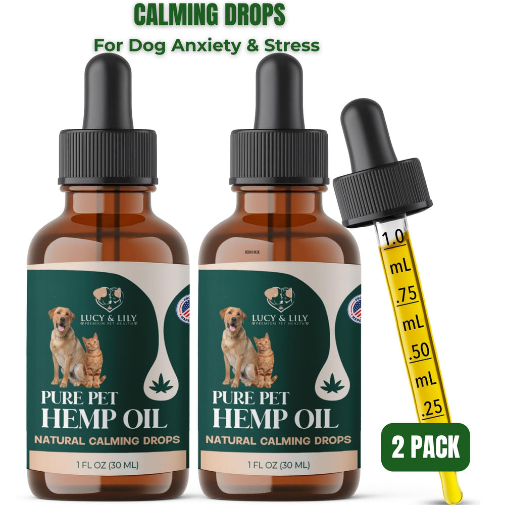 Lucy and Lily hemp oil dropper enables easy daily dosing