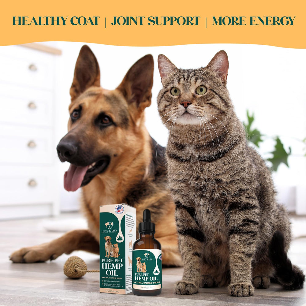 Lucy and Lily USA-designed hemp oil for pets