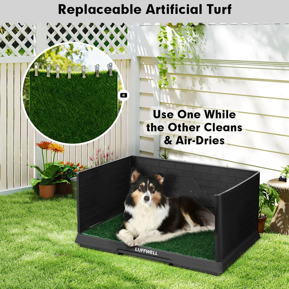 LUFFWELL indoor dog potty system supports apartments and busy owners
