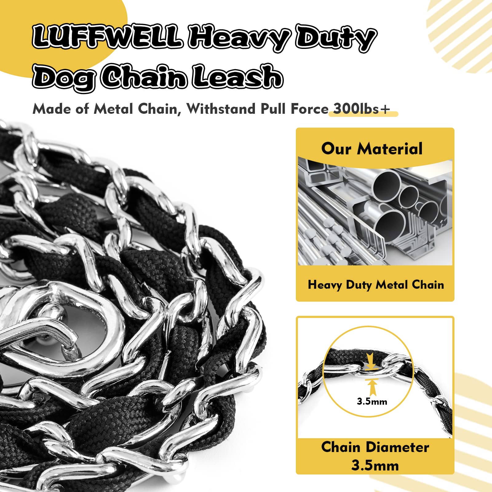 LUFFWELL padded handle provides comfortable grip during active walks.
