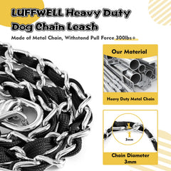 LUFFWELL padded PU handle provides comfortable grip during strong pulls.