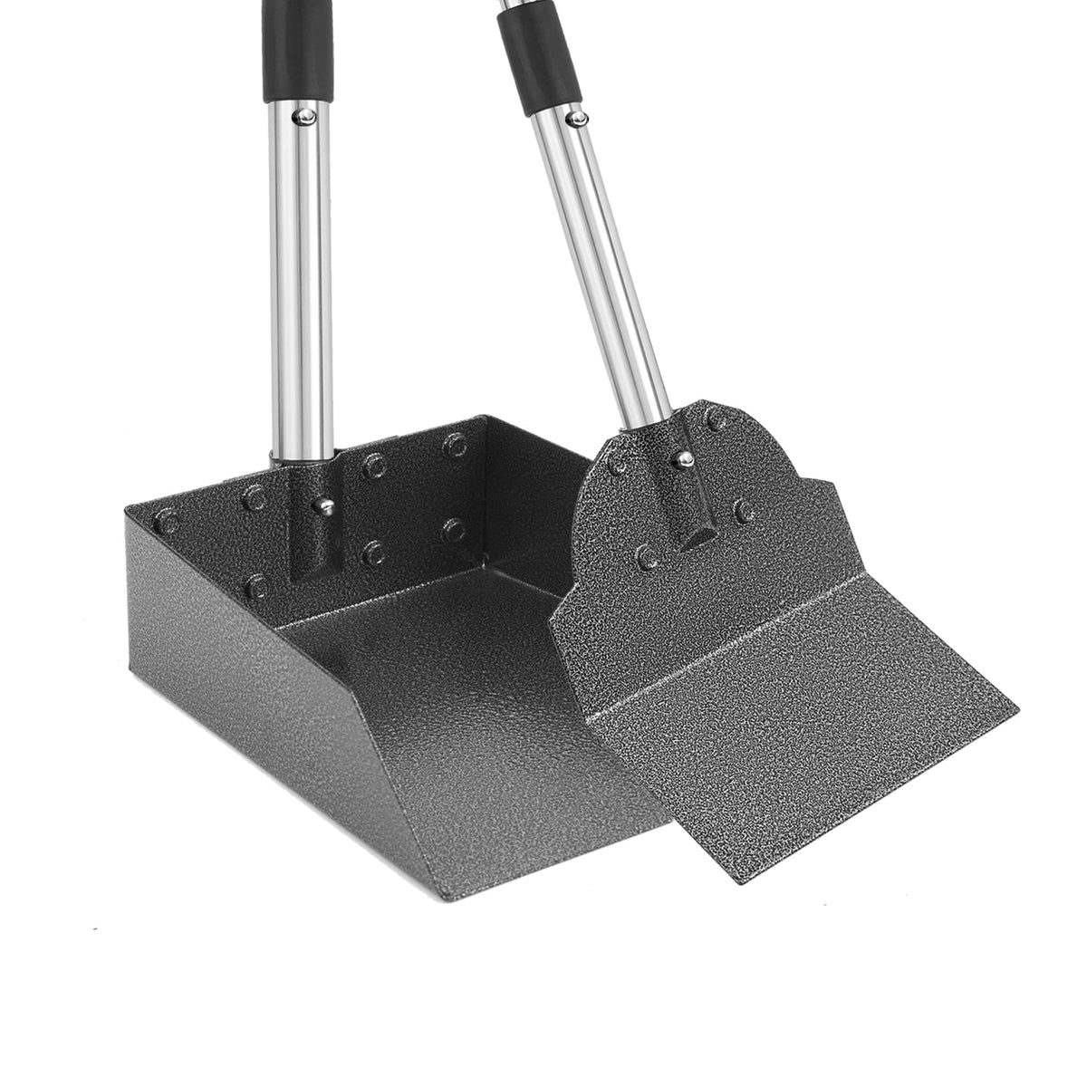 LUFFWELL Pooper Scooper tray in rustproof aluminum for quick cleanup