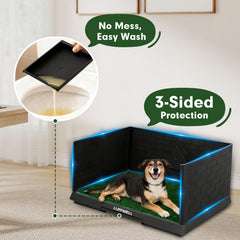 LUFFWELL reusable turf pads simulate real grass for natural instincts