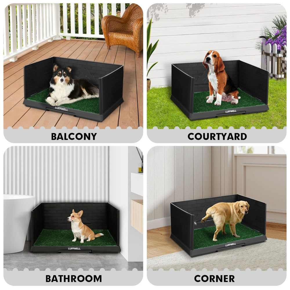 LUFFWELL textured tray channels urine for quick, contained drainage