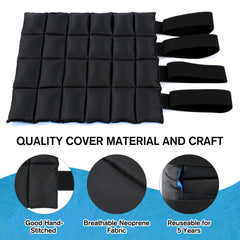 LUFFWELL adjustable velcro and elastic strap for secure fit.