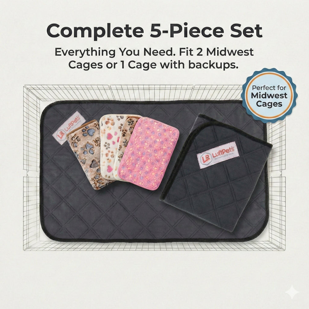 LUFTPETS bunny cage mats floor mats prevent hay from sticking and simplify cleaning