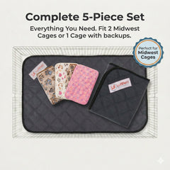 LUFTPETS bunny cage mats floor mats prevent hay from sticking and simplify cleaning
