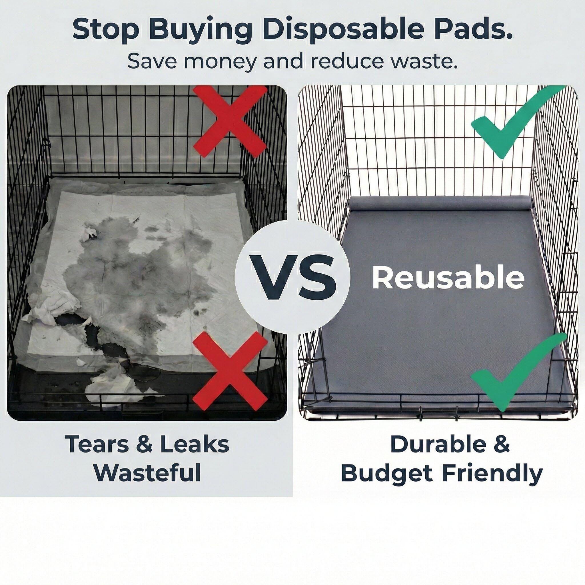 LUFTPETS non-slip surface helps keep pets from sliding on the liner