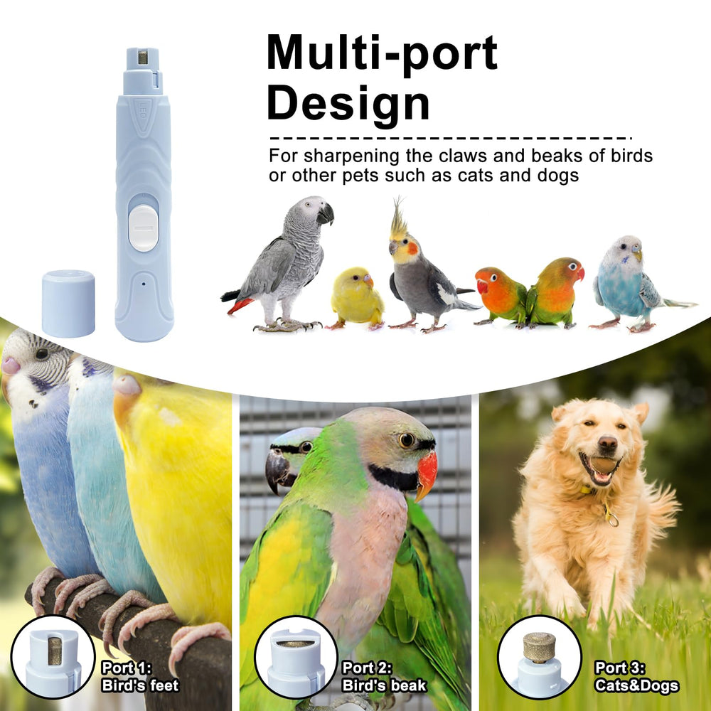 LUKHMELF bird nail grinder three ports for nails and beak polishing