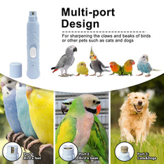 LUKHMELF bird nail grinder three ports for nails and beak polishing