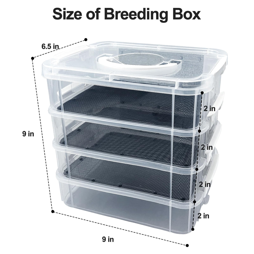 LUKHMELF four-layer mealworm farm design provides expanded feeding space.