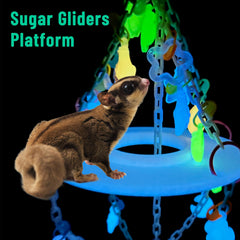 LUKHMELF sugar glider hanging climbing toy offers safe grip.