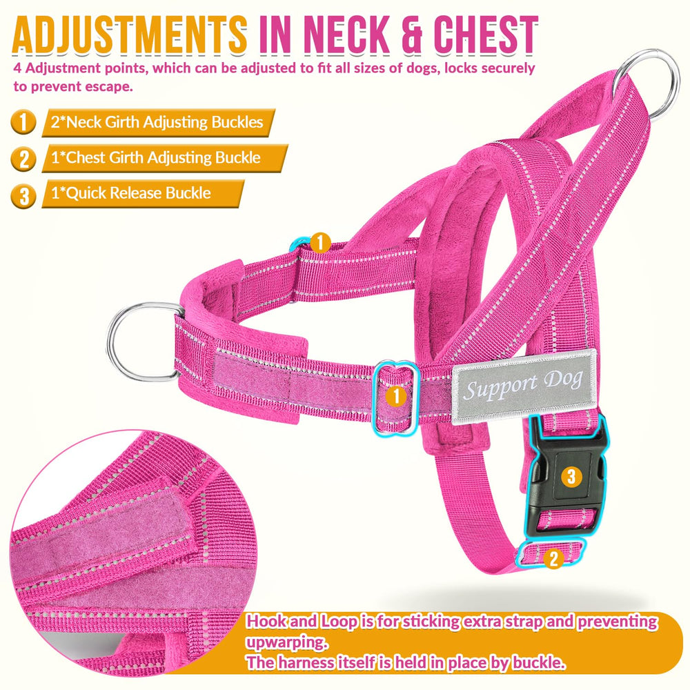Lukovee adjustable neck and chest straps for easy wear.