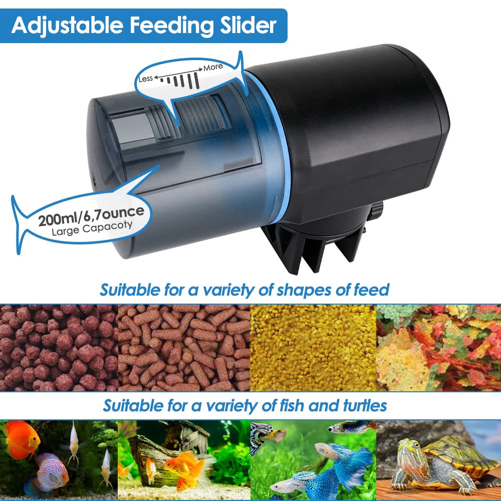 Lukovee mounting options fit on tank lid or glass surfaces.