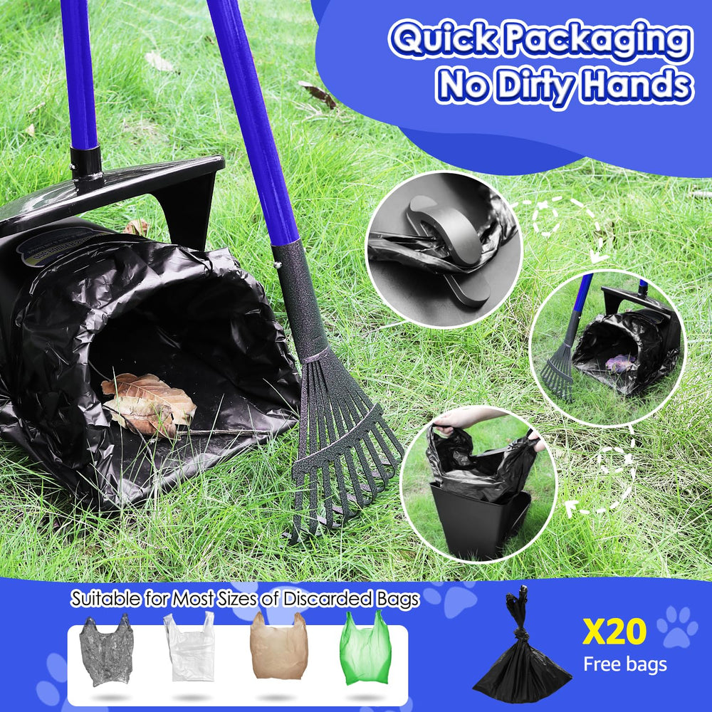Lukovee pooper scooper bag-attachment enables quick bag changes.