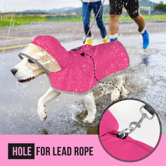 Lukovee raincoat with reflective brim for better safety in low light