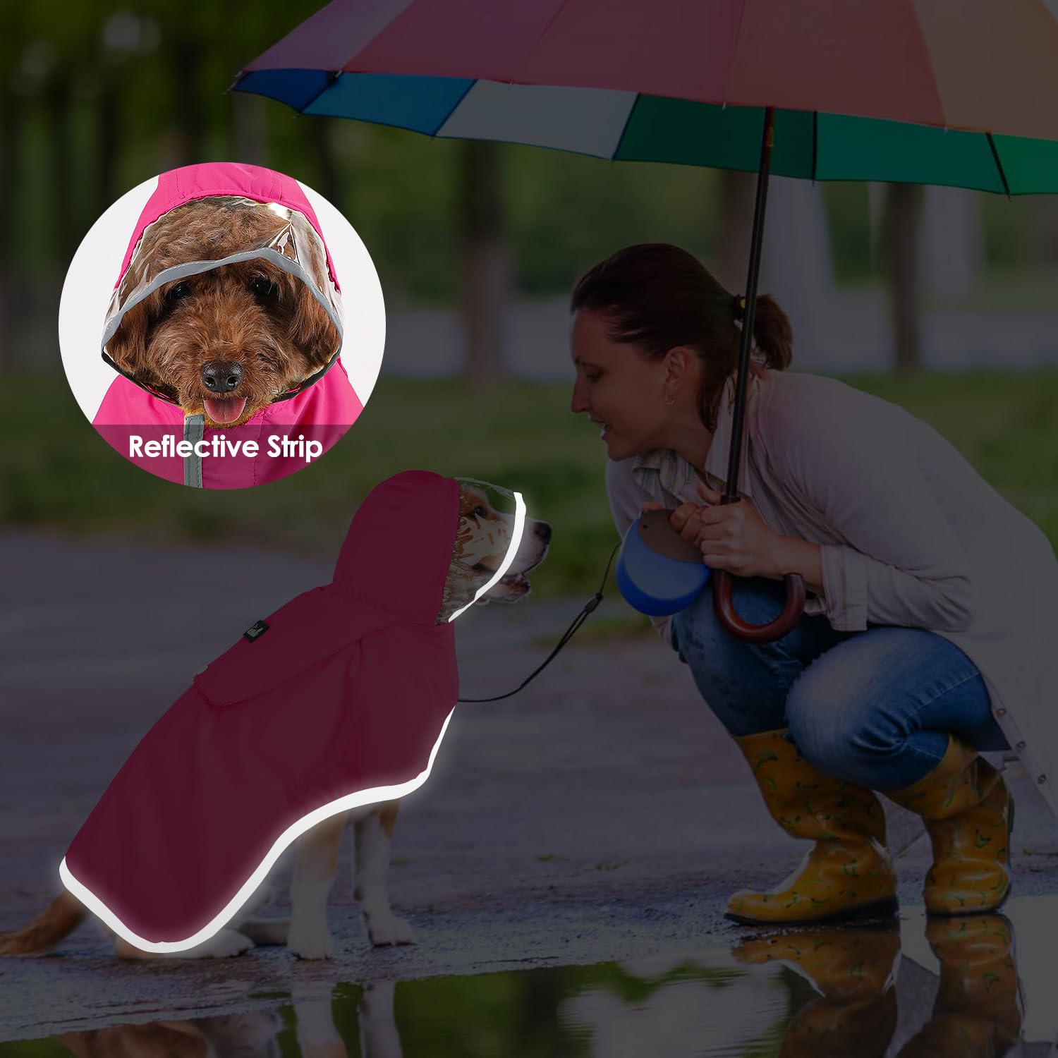 Lukovee raincoat includes soft inner mesh for comfort on longer wear