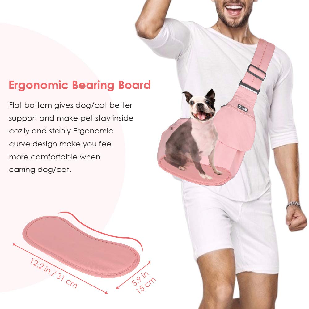 Lukovee sling with soft breathable fabric for pet comfort.