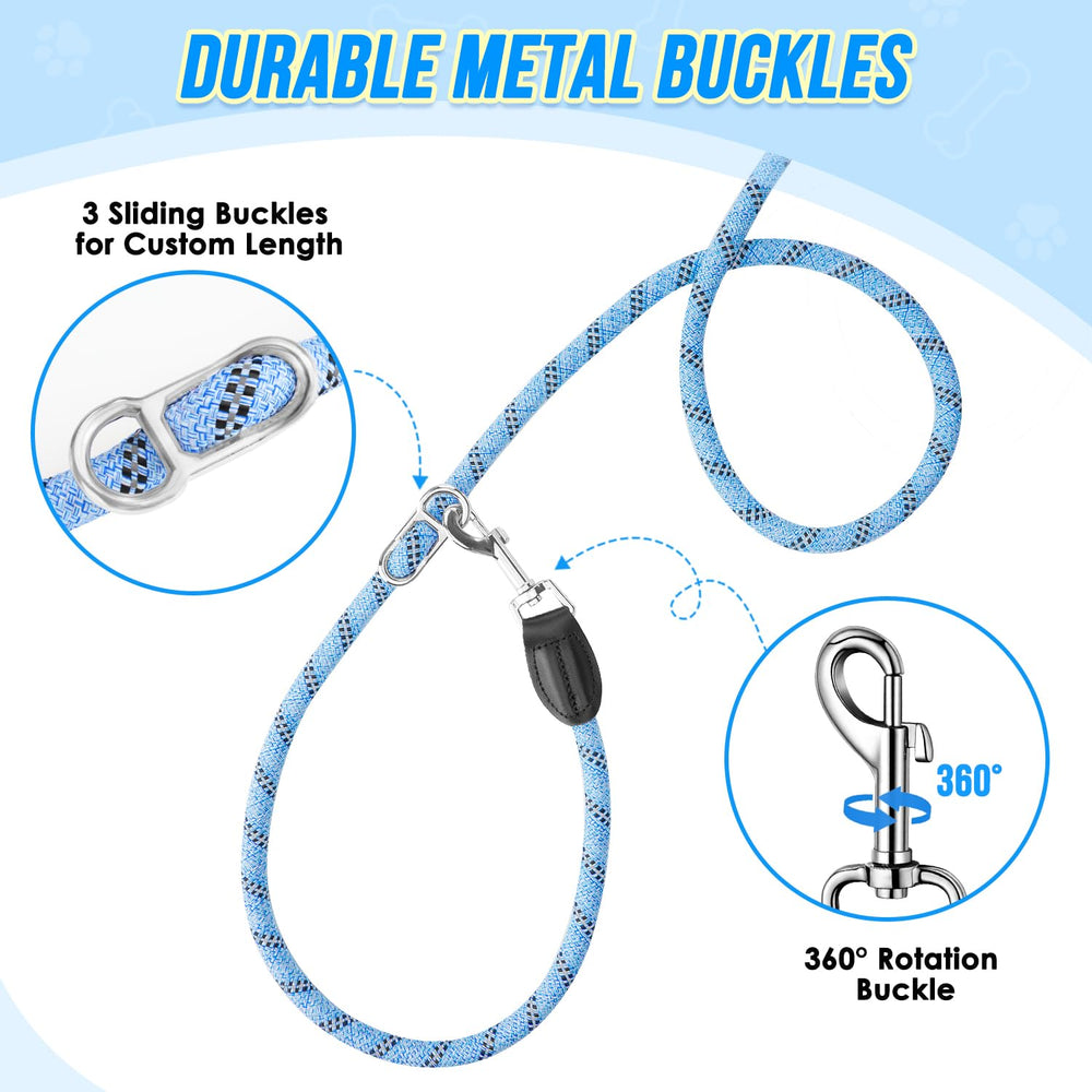 Lukovee double dog leash setup enables walking two dogs with one leash.