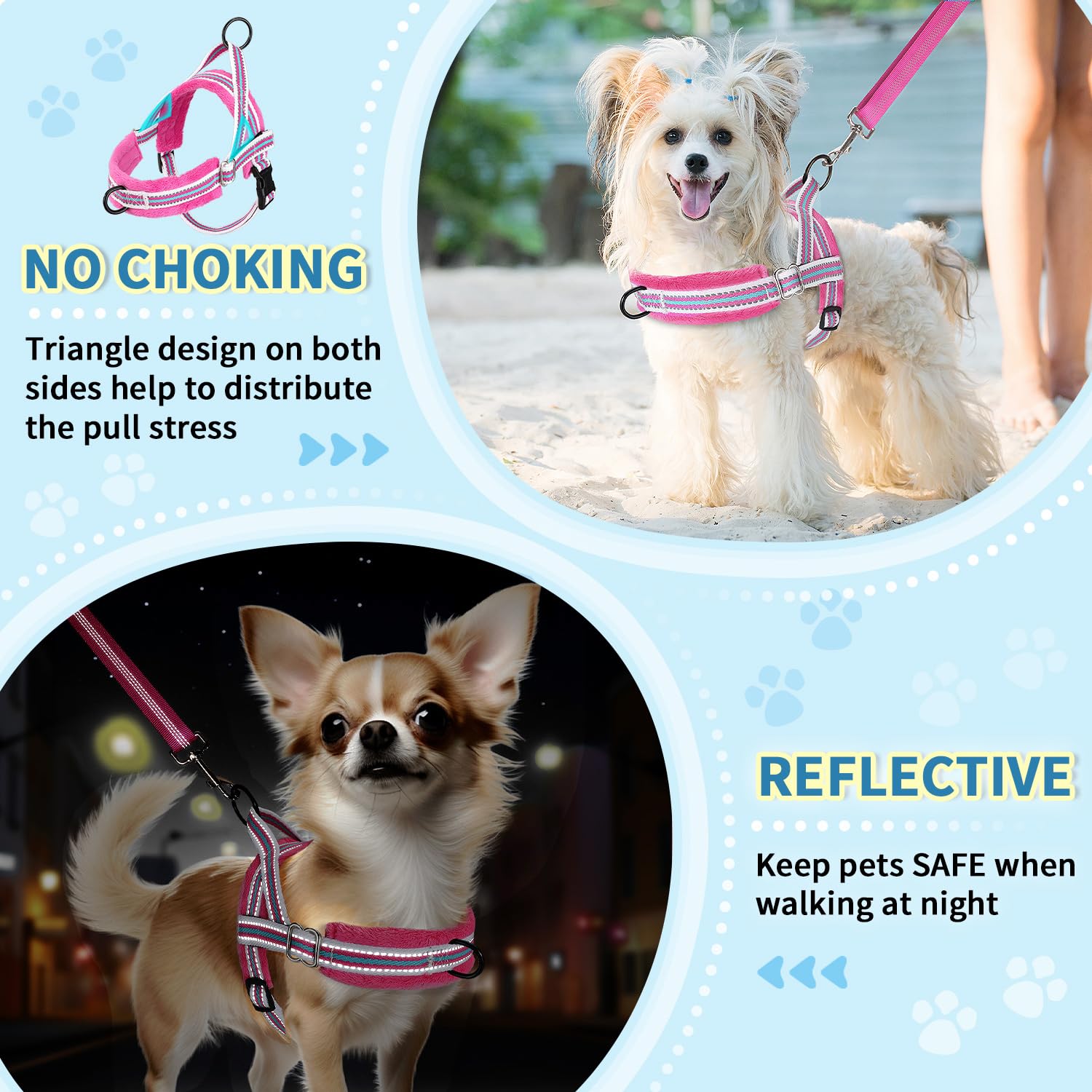 Lukovee harness back O-ring provides versatile leash attachment options