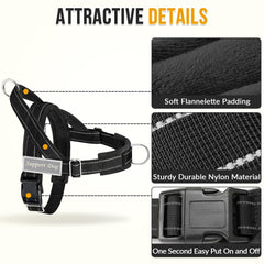 Lukovee No Pull Harness durable nylon for long wear